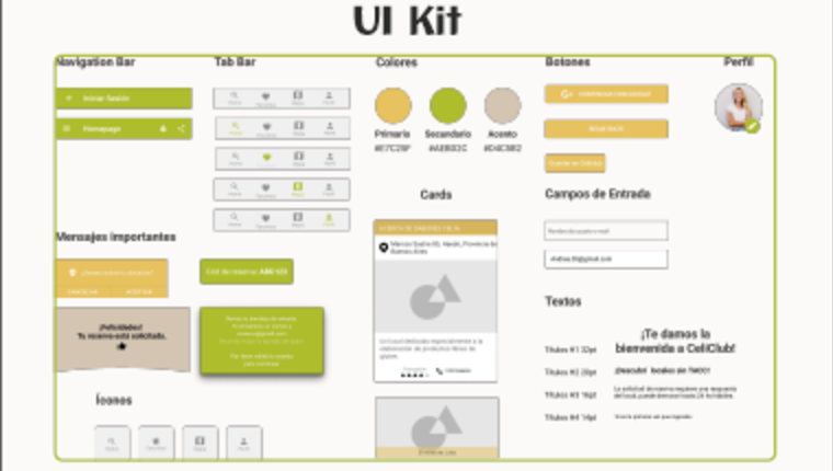 UI Kit de CeliClub